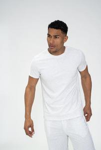 Conjunto liso de grosor moderado Venta al por mayor Pantalones cortos y camiseta lisos Conjunto de camiseta y pantalones cortos de algodón de manga corta de 2 piezas para hombre - Product Image 5