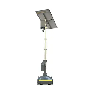 Mobile Solar Light and Surveillance Cameras Tower Outdoor use