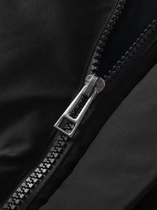 Vestes pour hommes de haute qualité manteaux coupe-vent automne hiver bombardiers multi-poches, avec capuche col montant moto - Product Image 6