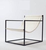 Chaise longue modulaire contemporaine pour balcon et patio, canapé d'extérieur, décoration intérieure, salon, détente, salle à manger, métal