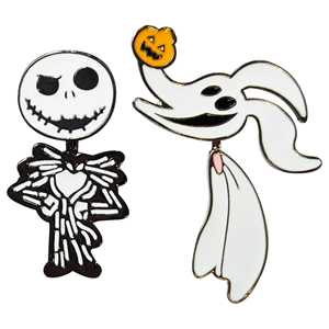 Pendientes Hipoalergénicos de The Nightmare Before Christmas, Tipo Broche y Colgante, 150 Unidades, Venta al por Mayor en Caja, Envío Gratis - Product Image 1