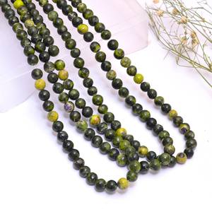 AAA+ Atlantasite Stichtite 6mm Pierre précieuse Perle ronde lisse Stichtite naturelle Pierre semi-précieuse Perles en vrac pour la fabrication de bijoux - Product Image 6