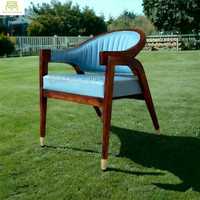 Chaise de salle à manger en bois confortable de style classique moderne pour la maison, le salon, l'hôtel, le restaurant, le café