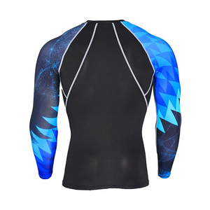 Haut de sport pour homme à manches longues, sublimé, personnalisé, séchage rapide, léger, pour entraînement sportif, vente en gros - Product Image 2