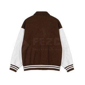 Blouson universitaire d'hiver pour homme - Personnalisable, imperméable, respirant, en laine écologique, style décontracté, faible MOQ - Product Image 2