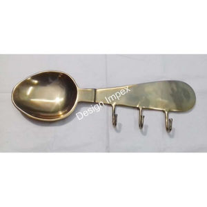 Crochet de cuisine cuillère élégant avec 3 supports crochet mural en métal de vente chaude crochets les plus tendances or pour la décoration - Product Image 2