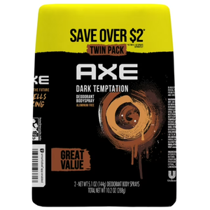 Axe Men's Dark Temptation 5,1 oz Twin Pack Eau De Toilette Desodorante Fórmula química - Product Image 2