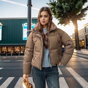 Doudoune de haute qualité pour femmes Nouvelle tendance Veste bouffante en gros Personnaliser la veste d'hiver coupe-vent en vente chaude - Product Image 6