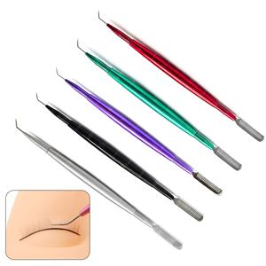 Meilleures ventes d'outils professionnels en acier inoxydable pour sourcils et cils Outil de séparation de lève-cils de beauté avec logo personnalisé - Product Image 5