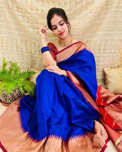NUEVO DISEÑADOR PURE Y JACQUARD SAREE PARA MUJER Y MUJER WAER - Product Image 3