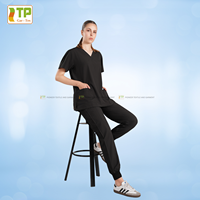Ensembles de blouses médicales pour femmes GW, livraison immédiate, en poly-spandex doux, coupe jogger, pour hôpital, avec impression numérique sérigraphiée