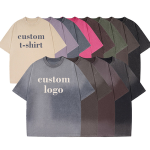 Luxury <b>Men</b> Streetwear Vintage Acid Wash 100 Percent Cotton Oversized Printed Custom T <b>Shirt</b> - Product Image 1