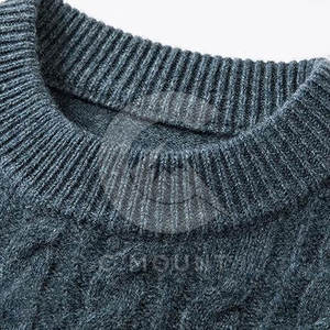 Color sólido Casual Prendas de punto Hombres Lana de punto de alta calidad Pakistán Hecho Diseño Suéteres de los hombres - Product Image 4