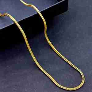 Collier chaîne Franco en laiton plaqué or micro 14K 18K 24K, design moderne et tendance pour femme, vente en gros - Product Image 2