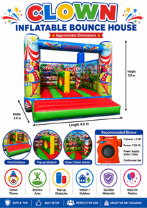 Professional <b>Inflatable</b> Playground 4x4x3 m – PVC Bouncy <b>House</b> – Outdoor/Indoor Professional Use – EU Compliance - Product Image 4