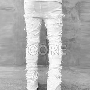 Dernier modèle de pantalon empilé pour hommes de haute qualité à prix abordable Pantalon empilé pour hommes Pantalons pour hommes délavés - Product Image 6