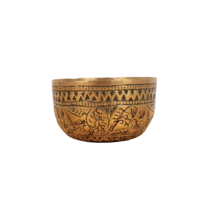 High Quality Brass Vintage <b>Small</b> <b>Bowl</b> With Engraving Polish Finished For Home Restaurant And Hotel Kitchenware Metal Arabic <b>Bowl</b> - Product Image 3
