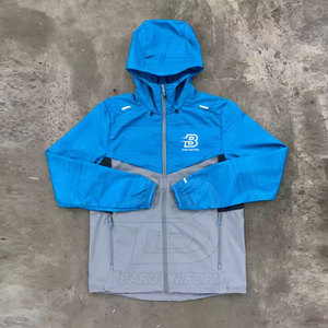 Ensembles à capuche coupe-vent pour hommes de couleur personnalisée Vêtements à la mode Ensembles de sweat à capuche coupe-vent pour hommes d'hiver - Product Image 5