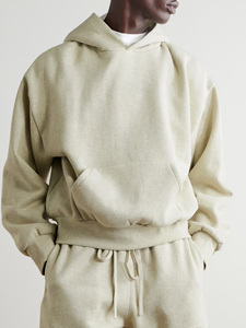 Sweat à capuche épais en coton de haute qualité pour homme, logo personnalisé, vêtement d'hiver uni, grande taille, impression numérique, uni - Product Image 2