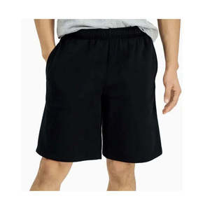 Id Ideology Pantaloncini Cargo da Uomo in Jersey Nero, Vestibilità Regolare, Taglia XLT, Vita Elastica, Traspiranti, con Logo Stampato a Rilievo - Product Image 1