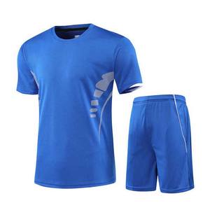 Tracksuit Beach Wear 100% Cotton Polyester High Quality Men's Short Sleeve Summer Sports T <b>Shirts</b> and Shorts Two Piece Twin Sets - Product Image 1