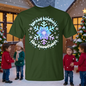 Maglietta promozionale per il Giorno dell'Unità degli Insegnanti di Natale: Diffondi la gentilezza come fiocchi di neve - Product Image 3