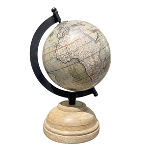 Globo con base de aluminio y madera Tamaño y diseño personalizados Globos giratorios en precios al por mayor - Product Image 3