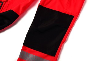 Men High Visibility CE Certified <b>Work</b> <b>Pants</b> Red Reflective Stripes Multi Pockets <b>Cargo</b> Safety Trousers Cotton/Polyester Material - Product Image 5