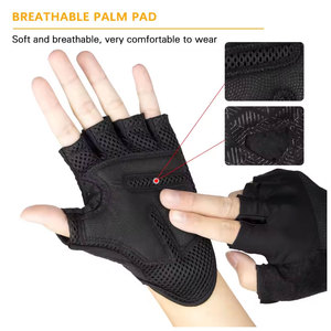 ถุงมือออกกำลังกายยกน้ำหนักแบบมีโลโก้สั่งทำ ปี 2026 ถุงมือฟิตเนสกันลื่นสำหรับผู้ชายและผู้หญิง - Product Image 3