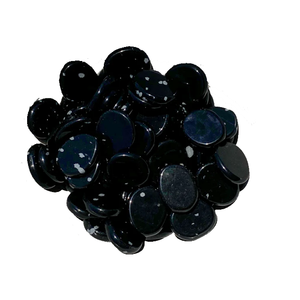 Pierre de haute qualité palmier plat flocon de neige obsidienne palmier plat cristal dégringolé pierre naturelle pierre de poche plate grossiste - Product Image 5