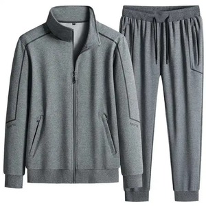 Nouveaux survêtements élégants décontractés de haute qualité imprimé fermeture éclair 2 pièces ensemble 100% coton vente en gros de survêtements - Product Image 3