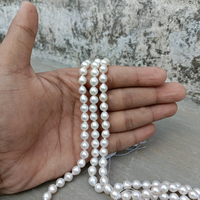 Perles rondes d'eau douce naturelles pour la fabrication de bijoux 6m brins de perles naturelles en vrac au prix de gros du fabricant