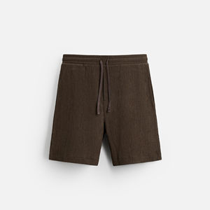 กางเกงขาสั้นผู้ชายแบบสั่งทำ ความยาวระดับเข่า สำหรับฤดูร้อน เอวยางยืด ผ้าฝ้ายออร์แกนิค บริการ OEM แห้งเร็ว ระบายอากาศ ป้องกันรอยยับ - Product Image 2