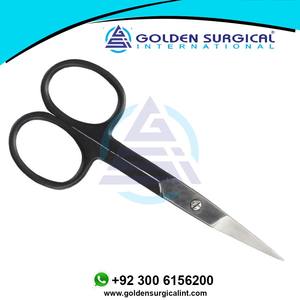 Tijeras negras de recorte para chicos, Barba, aseo, bigote, cutículas, corte de pelo de uñas, patillas para hombres, manicura con flequillo afilado - Product Image 6