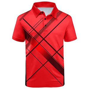 Polos transpirables de alta calidad transpirables con estampado completo de verano de manga corta Polos casuales de moda para hombres - Product Image 5