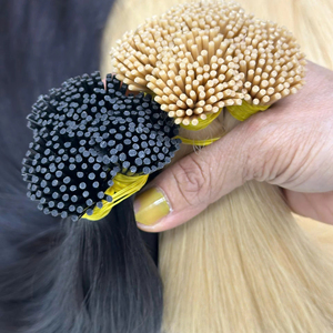 Extensions de cheveux à pointes pré-collées en kératine Super Double Drawn I Tip, fabriquées à partir de vrais cheveux humains, fabriquées au Vietnam. - Product Image 1