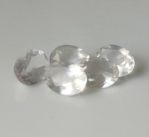 พลอยสังเคราะห์โรสควอตซ์ธรรมชาติแบบหลวม3x5mm-20x30mm สีชมพูเจียระไนทรงรีสำหรับทำเครื่องประดับ - Product Image 6