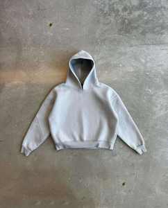 เสื้อฮู้ดดี้ผู้ชายแบบมีฮู้ด ปักลายโลโก้ด้านหน้า ประดับลูกปัด ผ้าฝ้ายทอคุณภาพสูง 100% รับผลิตตามแบบ - Product Image 2