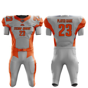 Uniformes de fútbol americano con logotipo personalizado para hombre, aparejos, TWILL, pantalón acolchado, sublimación, ropa deportiva, camisetas, número de fabricante directo - Product Image 1