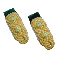 Épaulettes d'insigne de grade allemand HEER de la Seconde Guerre mondiale, insignes de grade, nœuds de marque, badges Hamza HB-K-897