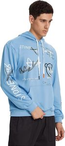 Sweat-shirt à capuche personnalisé de haute qualité pour homme, avec motif de lettres de dessin animé, cordon de serrage, manches longues, poche, 2024 - Product Image 2