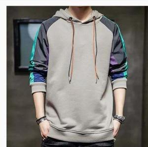 Sudadera con Capucha para Hombre, Estilo Urbano, Invierno, Lisa, 100% Algodón, Felpa, Manga Larga, Holgada, Hombros Caídos, Modelo RRI-MH-26 - Product Image 5