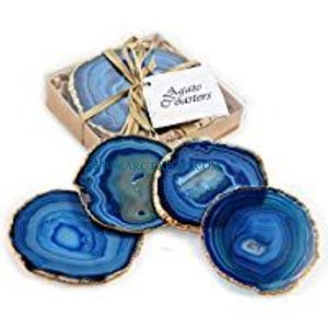 <b>Butterfly</b> designer hexagon shape table decorative tea coaster solid marble classic wedding dinner table coaster for hot sale - Product Image 5