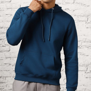 เสื้อสเวตเตอร์คอกลมมีฮู้ดสำหรับผู้ชายผ้าคอตตอนเนื้อนุ่ม - Product Image 1