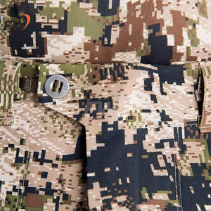 Pantalones Casuales de Camuflaje Clásico para Hombre, Forro Polar de Primavera, Cintura Media, Cómodos, Transpirables, 100% Algodón, Frente Plisado - Product Image 5