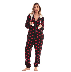 Pyjama en molleton respirant, vêtements de nuit, combinaison en coton biologique, personnalisable, haute qualité pour femmes, printemps 2025 - Product Image 1