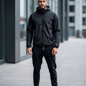 ชุดเดินเขาสำหรับผู้ชายกันน้ำกลางแจ้งชุดกันลมชุดวอร์มสำหรับผู้ชายเสื้อแจ็คเก็ตกันฝนออกแบบได้เอง - Product Image 4