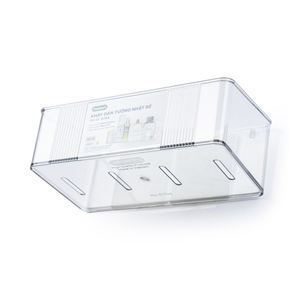 Hokori 5704 Plateau de rangement adhésif mural-Organisateur transparent sans perçage pour la maison et la salle de bain - Product Image 4