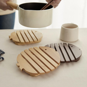 Top Wholesale Best Selling <b>Wood</b> <b>Trivet</b> For Hot Dish Pot Pan Holder Wooden Tray Cheap Price Kitchenwares Decoration From Vietnam - Product Image 6
