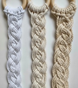 Color Personalizado, Juego de Dos, Lazos para Cortinas de Macramé Trenzado - Product Image 4